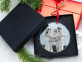 Custom Crystal Ornament Photo Engraving for Christmas Tree Gifts