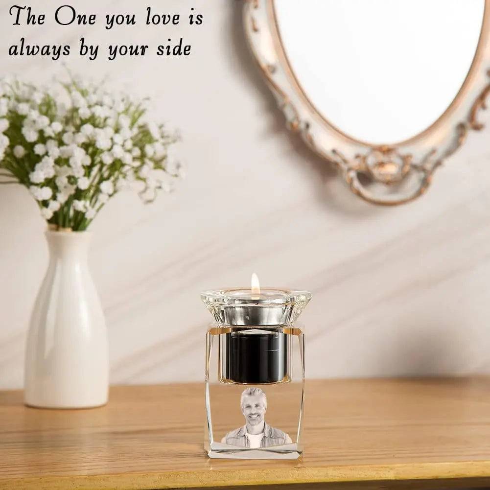 Customize 3D Crystal Photo Urn for Pet Ashes Small Custom 3D Photo and Text Mini Crystal Storage for Human Dog Cat Ash Loved Ones PawCrystal